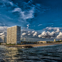 Buy canvas prints of Modern Condos on Fort Lauderdale Beach by Darryl Brooks