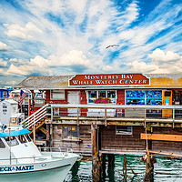 Buy canvas prints of Monterey Bay Whale Watching Center by Darryl Brooks