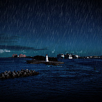 Buy canvas prints of Night Rain at Nassau by Darryl Brooks
