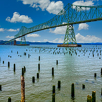 Buy canvas prints of Astoria Oregon Bridge by Darryl Brooks