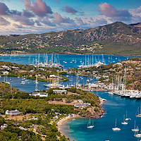 Buy canvas prints of Antigua Yacht Club by Darryl Brooks