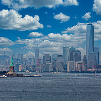 Buy canvas prints of Lady Liberty and Freedom Tower by Darryl Brooks