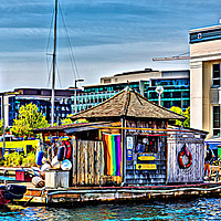 Buy canvas prints of Oarhouse at Center for Wooden Boats by Darryl Brooks