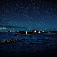 Buy canvas prints of Night Rain at Nassau by Darryl Brooks