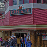 Buy canvas prints of Red Dog Saloon in Juneau Alaska by Darryl Brooks