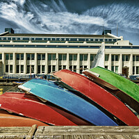 Buy canvas prints of Rowboats at Museum of History and Industry by Darryl Brooks
