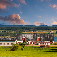 Buy canvas prints of Old Farm Building in Quebec by Darryl Brooks