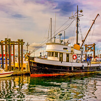 Buy canvas prints of Old Fishing Trawler by Darryl Brooks