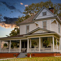 Buy canvas prints of Old House at Dusk by Darryl Brooks