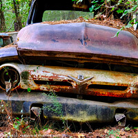 Buy canvas prints of Old Rusty V8 by Darryl Brooks