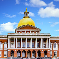 Buy canvas prints of The State House in Boston by Darryl Brooks