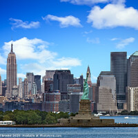 Buy canvas prints of Statue of Liberty and Empire State Building by Darryl Brooks
