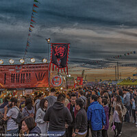 Buy canvas prints of Sunset at Night Market by Darryl Brooks