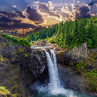Buy canvas prints of Sunrise Over Snoqualmie by Darryl Brooks