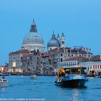 Buy canvas prints of The Grand Canal at Dusk by Darryl Brooks
