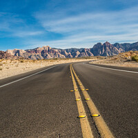 Buy canvas prints of Road Into the Desert by Darryl Brooks