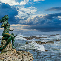 Buy canvas prints of Mermaid in Mazatlan by Darryl Brooks