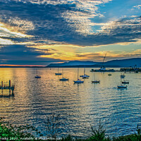 Buy canvas prints of Sunset in the Bay by Darryl Brooks