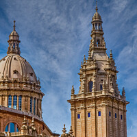 Buy canvas prints of Towers of National ARt Museum Barcelona by Darryl Brooks
