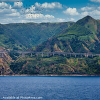 Buy canvas prints of Elevated Highway Along Coast of Sicily by Darryl Brooks
