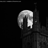 Buy canvas prints of St Stephens Church Tower at Night by Derek Hickey