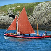 Buy canvas prints of Cemaes Life Boat by Derek Hickey