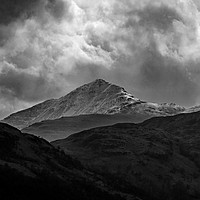Buy canvas prints of Snow Capped Highlands by Derek Hickey