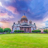 Buy canvas prints of St. Isaac's Cathedral in St. Petersburg by Dobrydnev Sergei