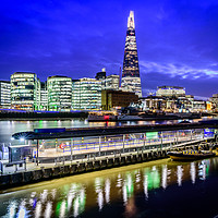 Buy canvas prints of Blue Hour at The Shard by John Lawrence
