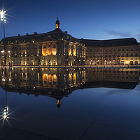 Buy canvas prints of Magic blue hour in Bordeaux  by Philippe Coulont