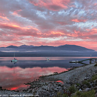 Buy canvas prints of Lake Te Anau Sunset on the south island of New Zea by Jon Jones