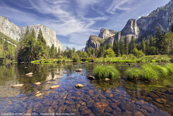 The River Merced in Yosemite, California  Picture Board by Jon Jones
