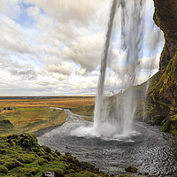 Buy canvas prints of Seljalandsfoss Waterfall, Iceland by Jon Jones