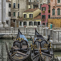 Buy canvas prints of Gondola Park, Venice by Jon Jones