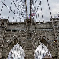 Buy canvas prints of The Brooklyn Bridge, New York by Jon Jones