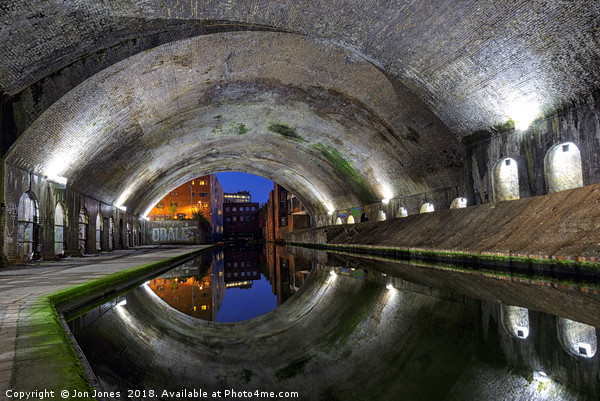 The Old Canal Tunnel, Birmingham Picture Board by Jon Jones