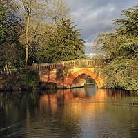 Buy canvas prints of Victorian Bridge at Cannon Hill Park in Birmingham by Jon Jones