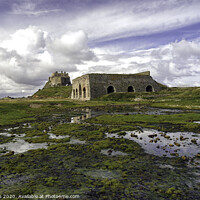 Buy canvas prints of Lindisfarne and the Lime Kilns  by Jon Jones