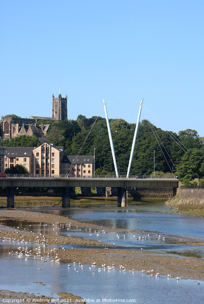 River Lune Lancaster Picture Board by Andrew Bell