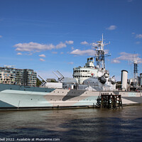 Buy canvas prints of HMS Belfast by Andrew Bell