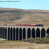 Buy canvas prints of Steam Train Ribblehead Viaduct by Andrew Bell