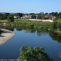 Buy canvas prints of River Tweed, Coldstream by Andrew Bell