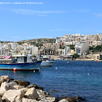 Buy canvas prints of Xemxija Bay, Malta by Andrew Bell