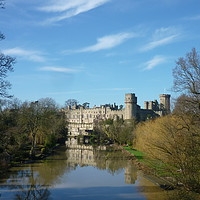 Buy canvas prints of Warwick Castle and the River Avon by Stephen Carvell