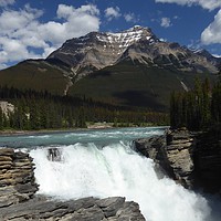 Buy canvas prints of Athabasca Waterfalls, Jasper National Park, Canada by Stephen Carvell