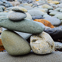 Buy canvas prints of Balancing stones by George Bardell