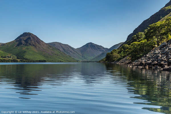 Morning on Wast Water Picture Board by Liz Withey