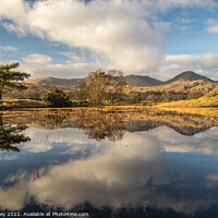 Buy canvas prints of Clouds, Kelly Hall Tarn by Liz Withey