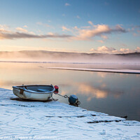 Buy canvas prints of Winter Evening, Arnside by Liz Withey