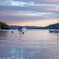 Buy canvas prints of Windermere Sunset by Liz Withey
